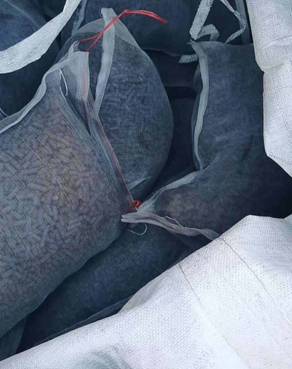 Cylindrical activated carbon granules in export bag, KASUWOOD OÜ wholesale supply